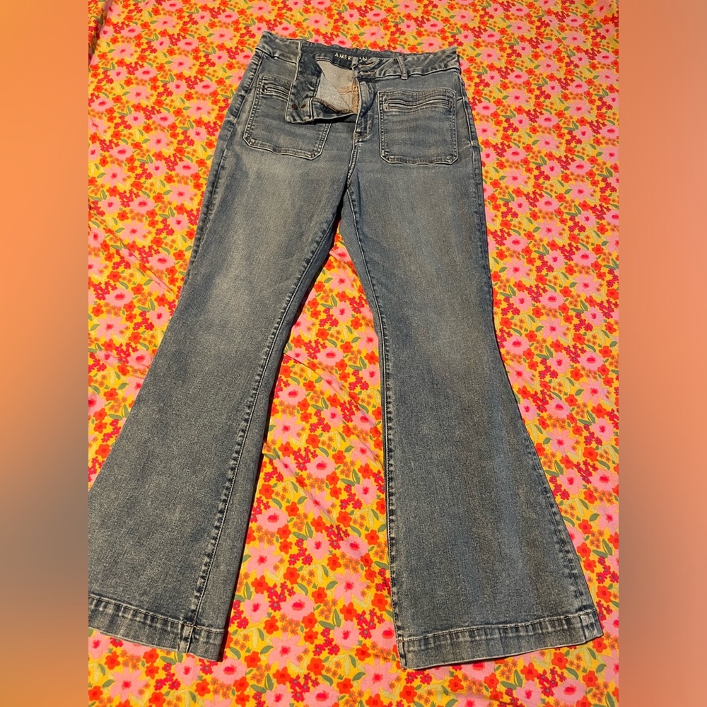 American Eagle curvy flare jeans